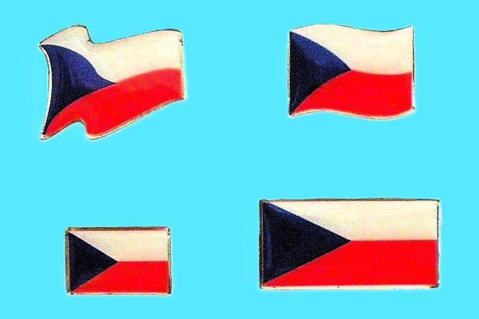 Odznaky - vlajky České republiky