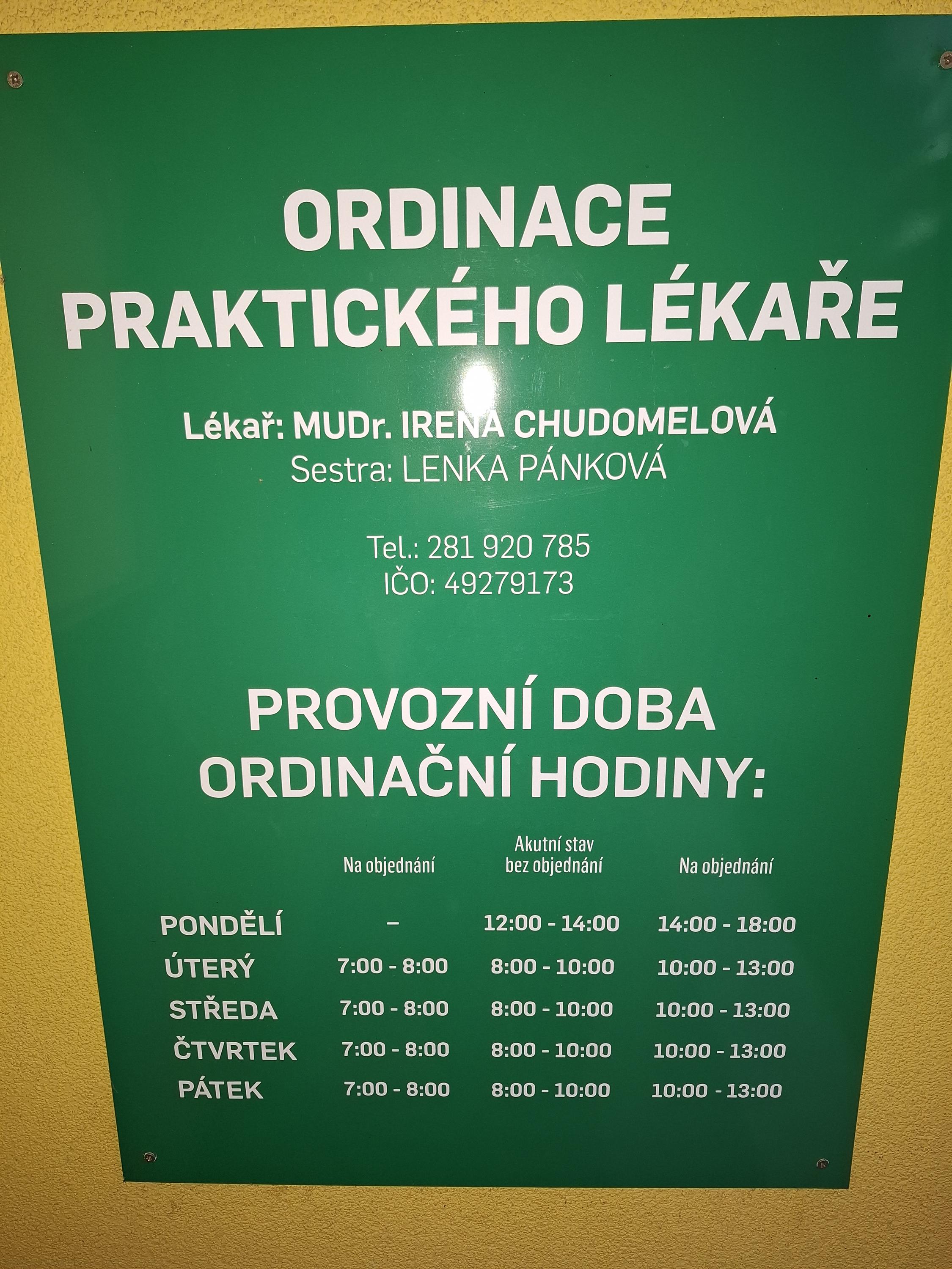 MUDr. Irena Chudomelová foto 2