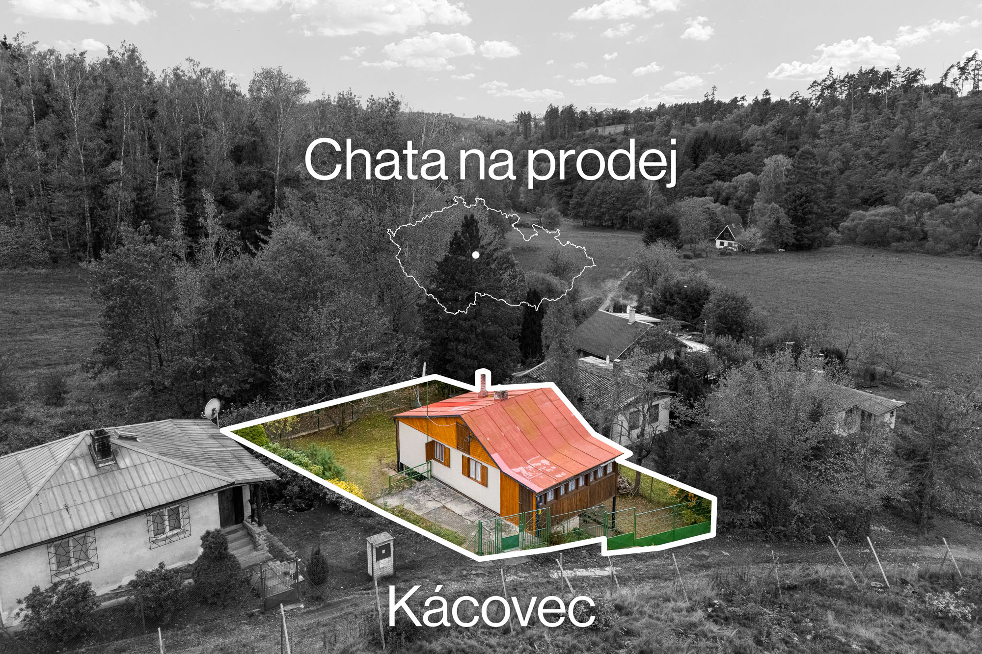 Prodej chaty nedaleko Sázavy - Kácovec