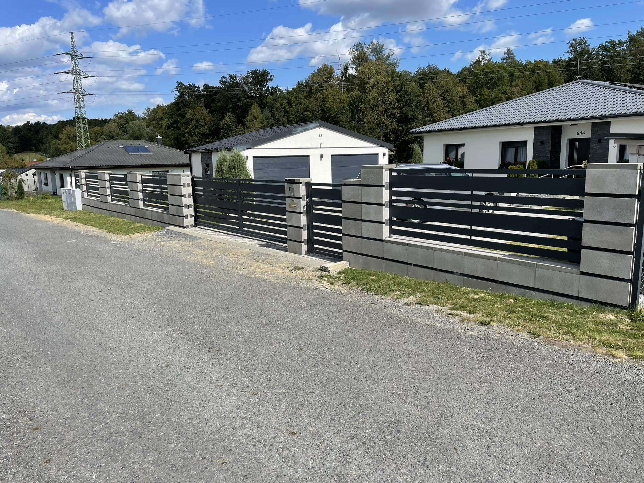 Posuvné brány, hliníkové ploty RRmont.cz foto 4