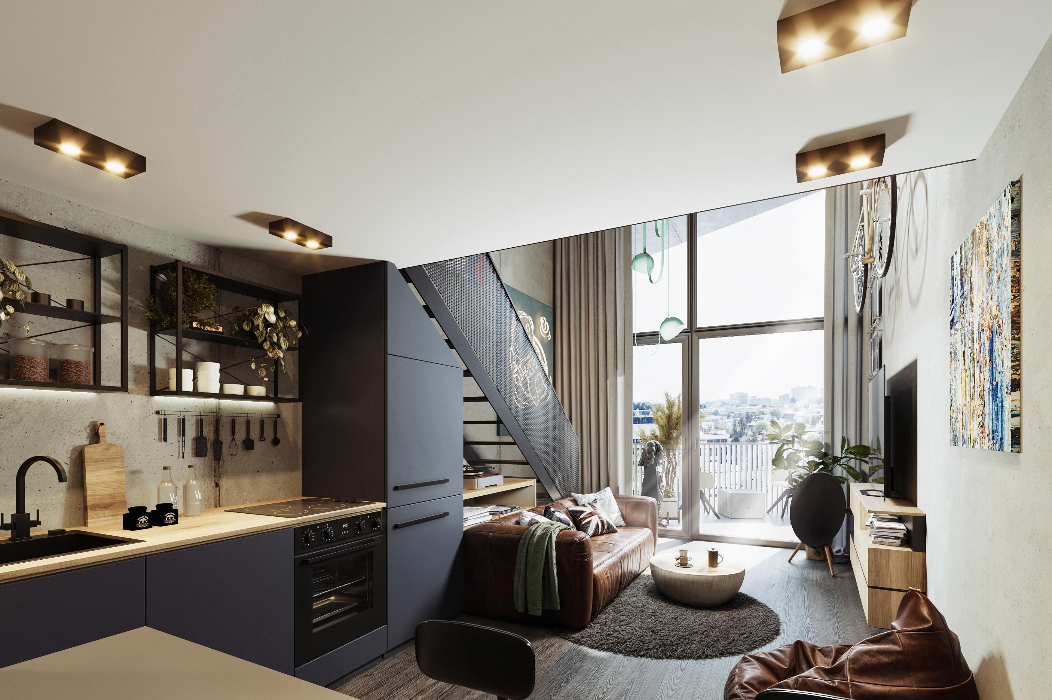 Loftové byty na Praze 4