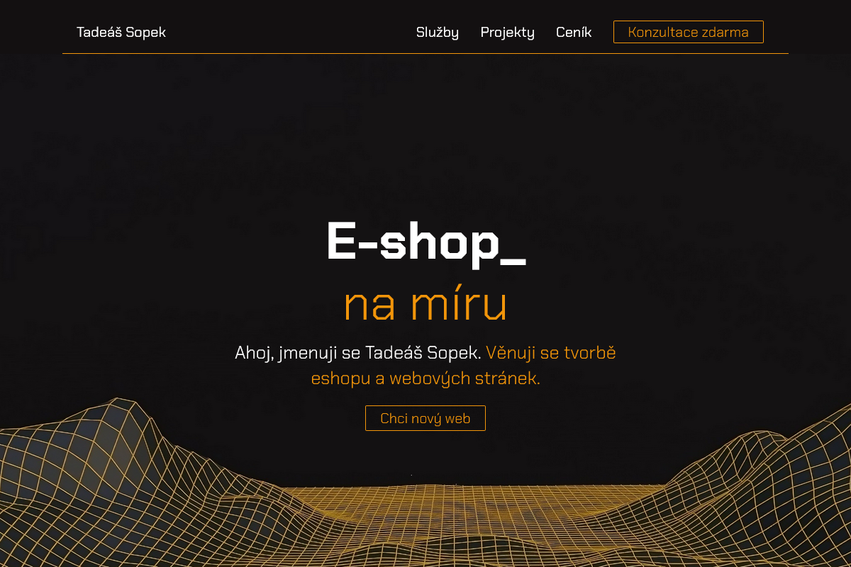 Tvorba webů Tadeáš Sopek foto 1