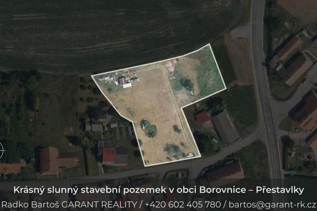 Prodej stavebního pozemku Borovnice - Přestavlky
