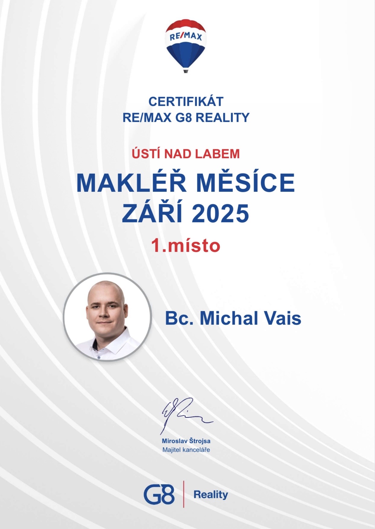Bc. Michal Vais - realitní makléř RE/MAX foto 2