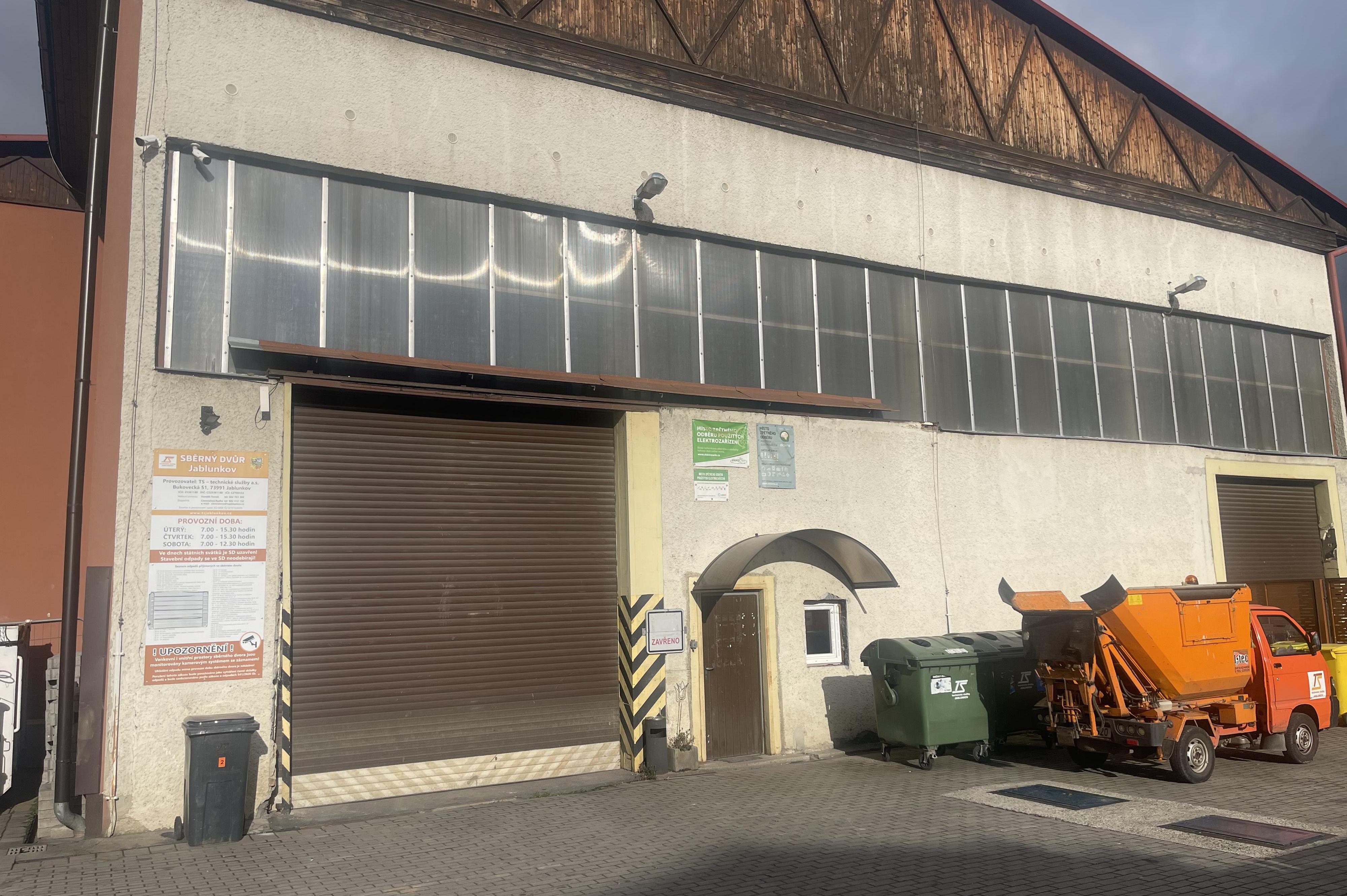 TS - technické služby, a.s. - sběrný dvůr