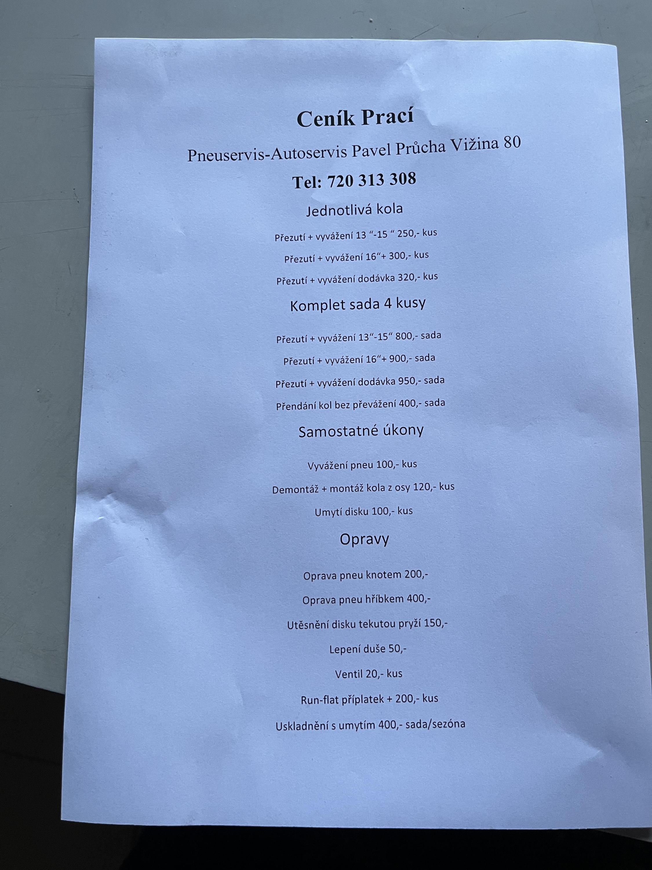 Pneuservis-Autoservis Pavel Průcha foto 2