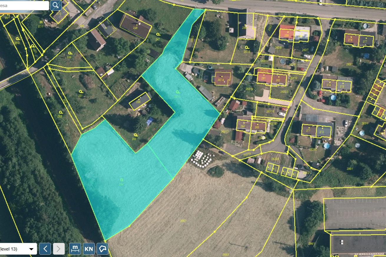 Prodej st. parcel pro RD, 5.523 m2, v Liberci.