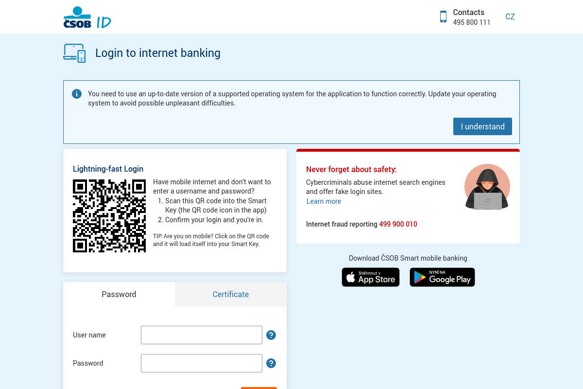 Erasvět internetbanking foto 1