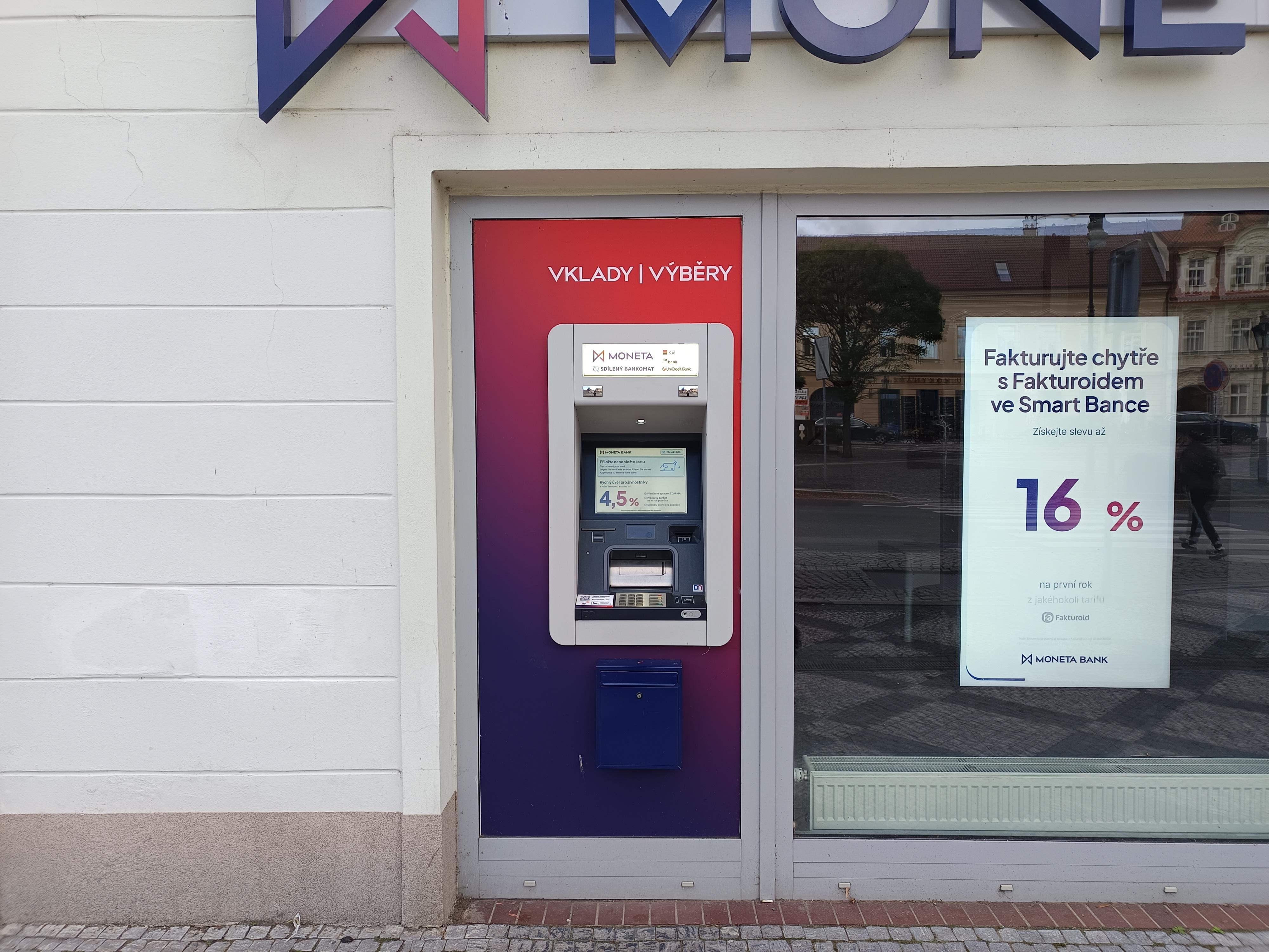 Bankomat MONETA Money Bank vkladový