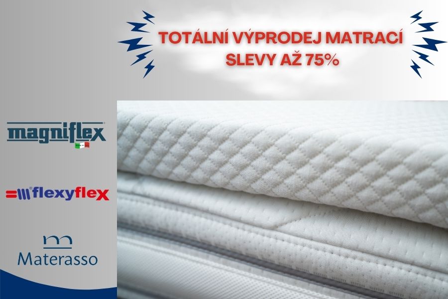 Totální výprodej vybraných matrací