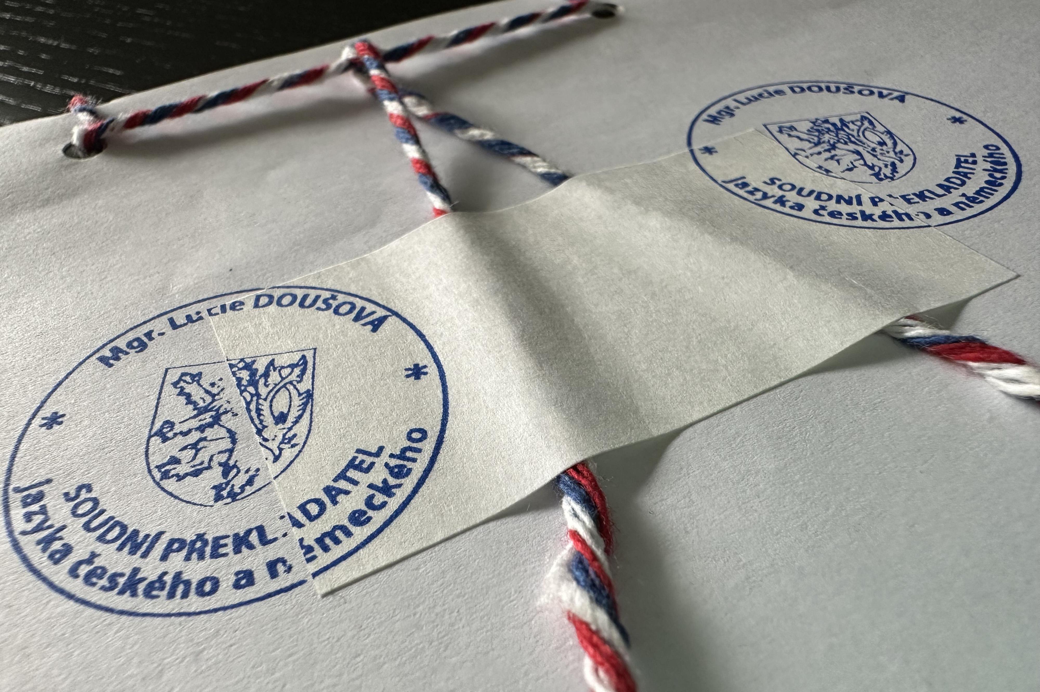 Překlady s razítkem - Mgr. Lucie Doušová