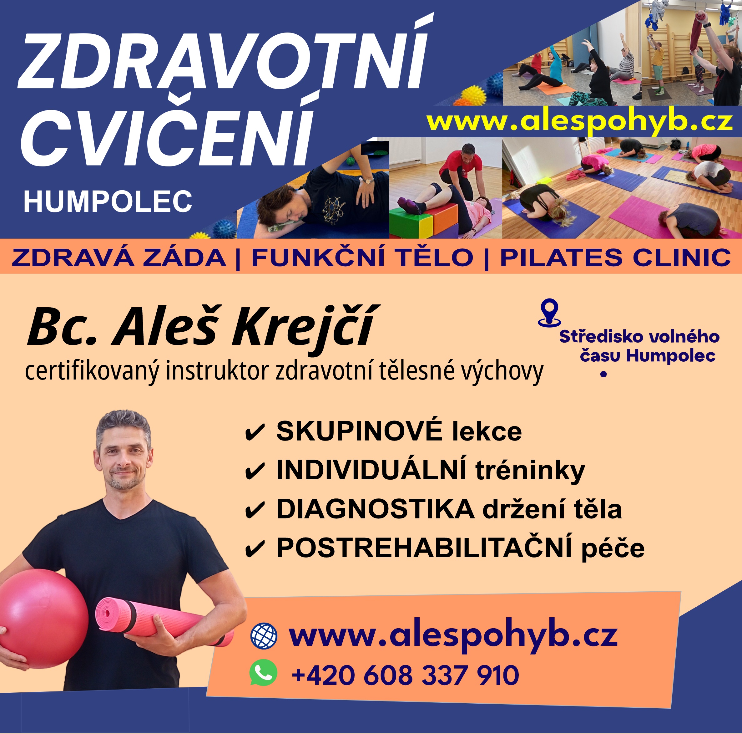 Bc. Aleš Krejčí - zdravotní cvičení a pilates foto 4