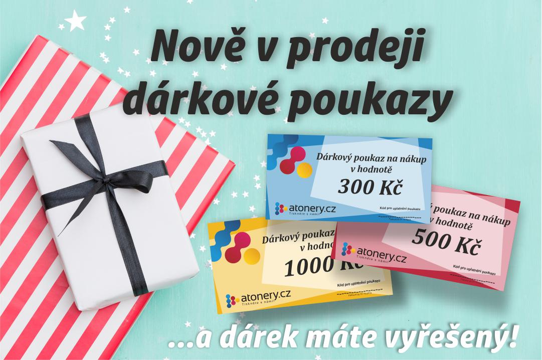 Dárkové poukazy - atonery.cz