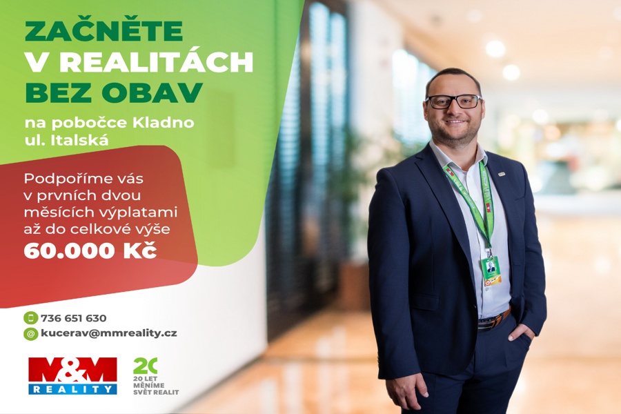 Hledáme realitní makléře pro pobočku Kladno