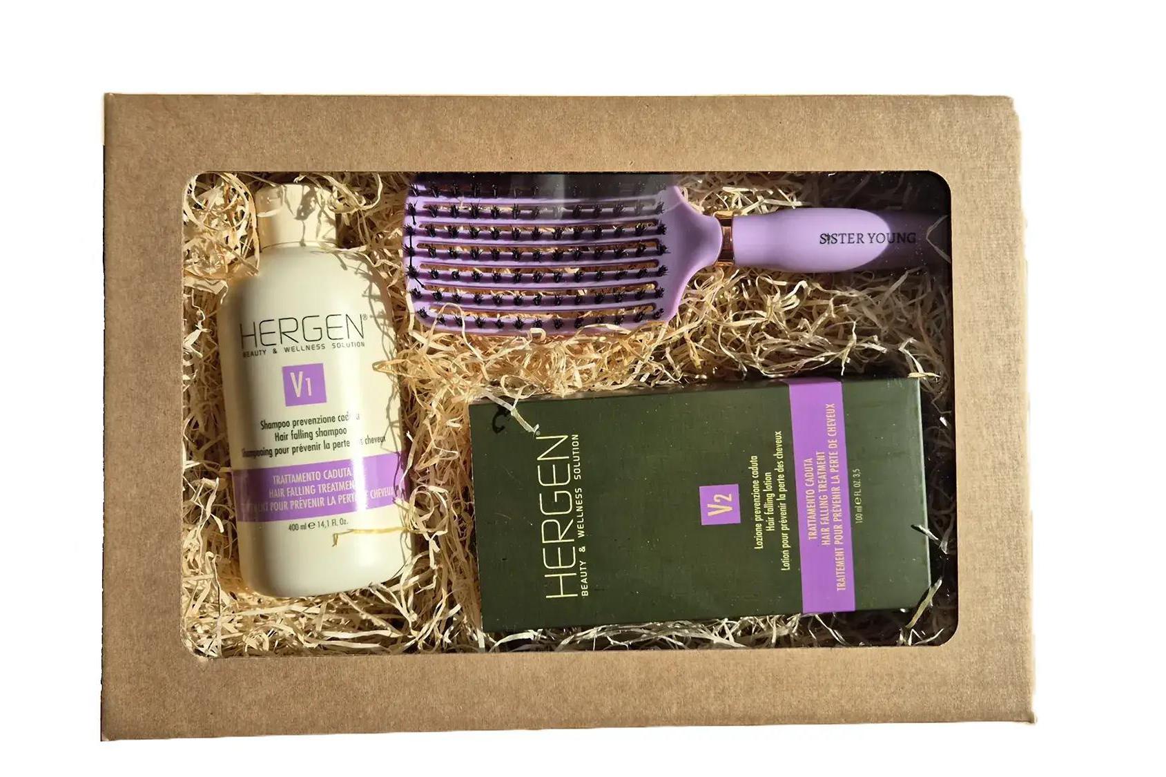 Dárková sada Bes Hergen a Sister Young kartáč na v