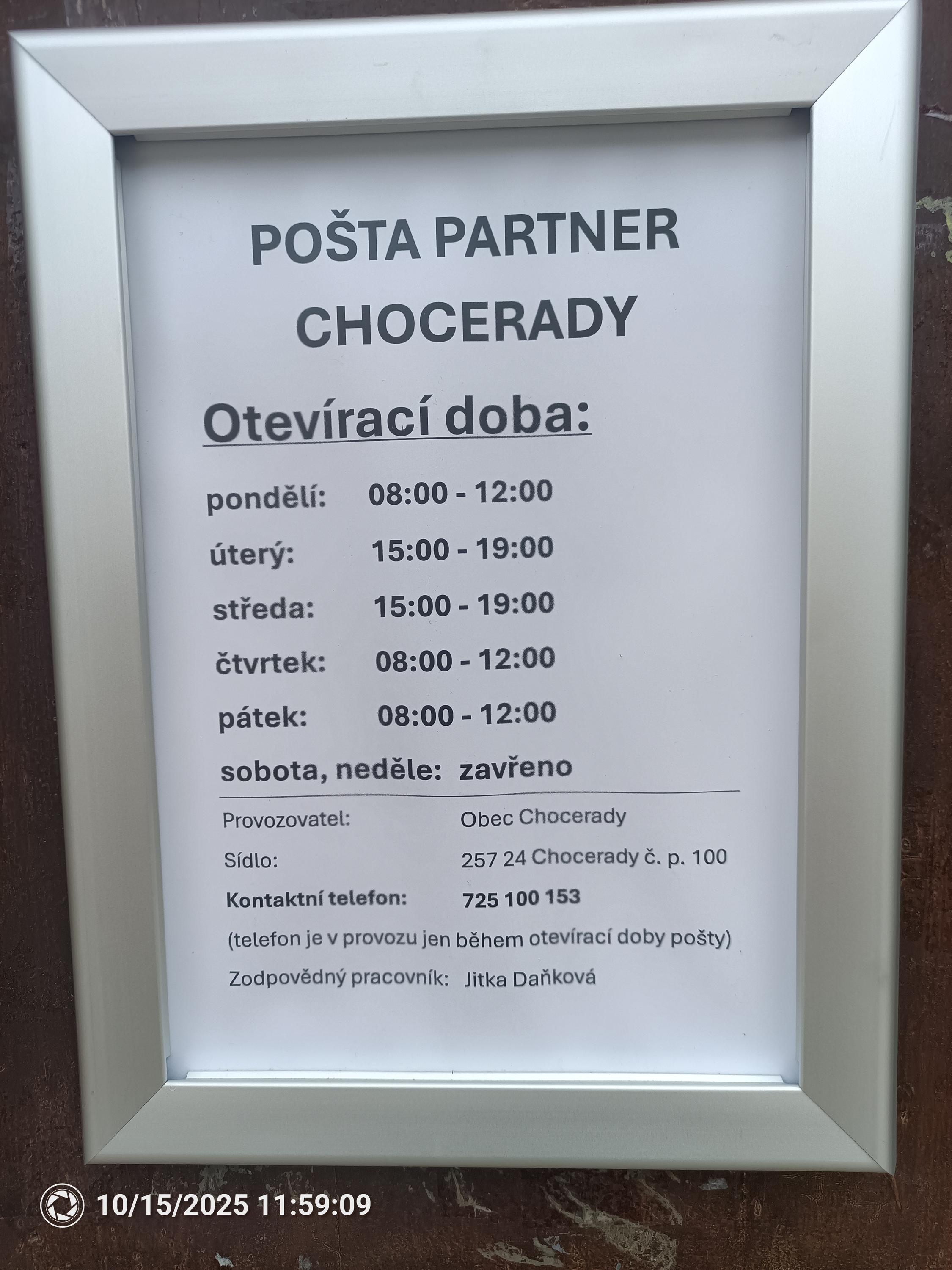 Pošta Partner Chocerady foto 5
