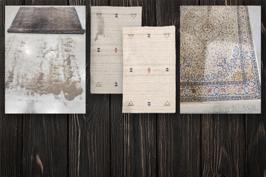 Odborné čištění vlněného, nebo hedvábného koberce