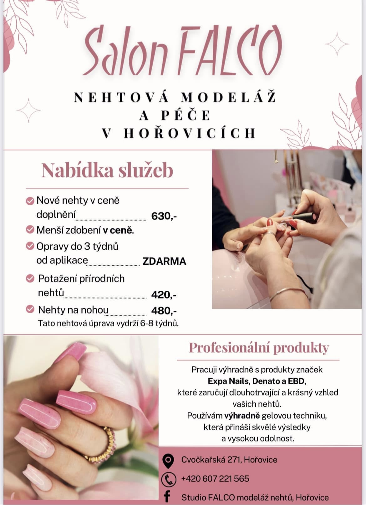 Studio Falco modeláž nehtů foto 2
