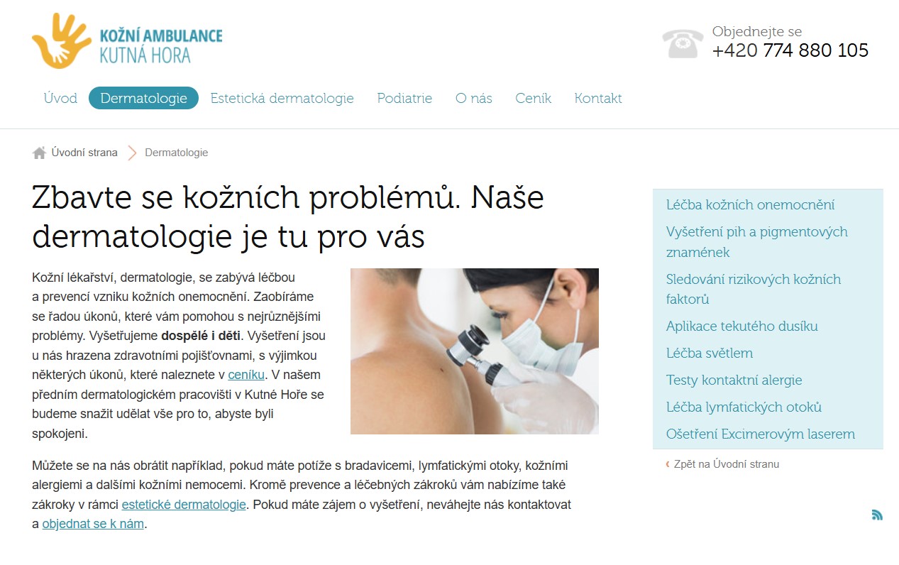 Kožní ambulance Kutná Hora foto 2