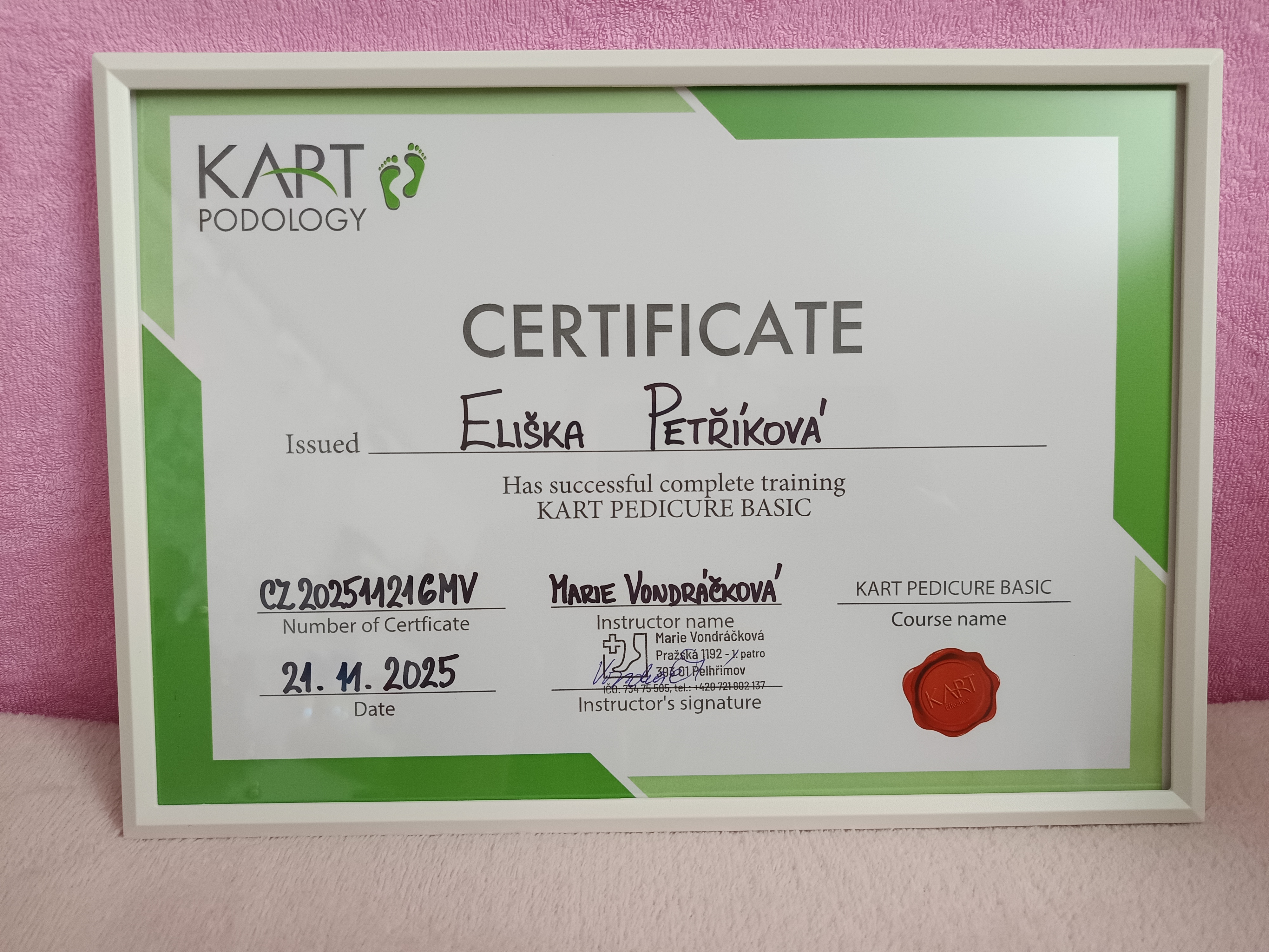 Pedikúra Eliška Petříková foto 6