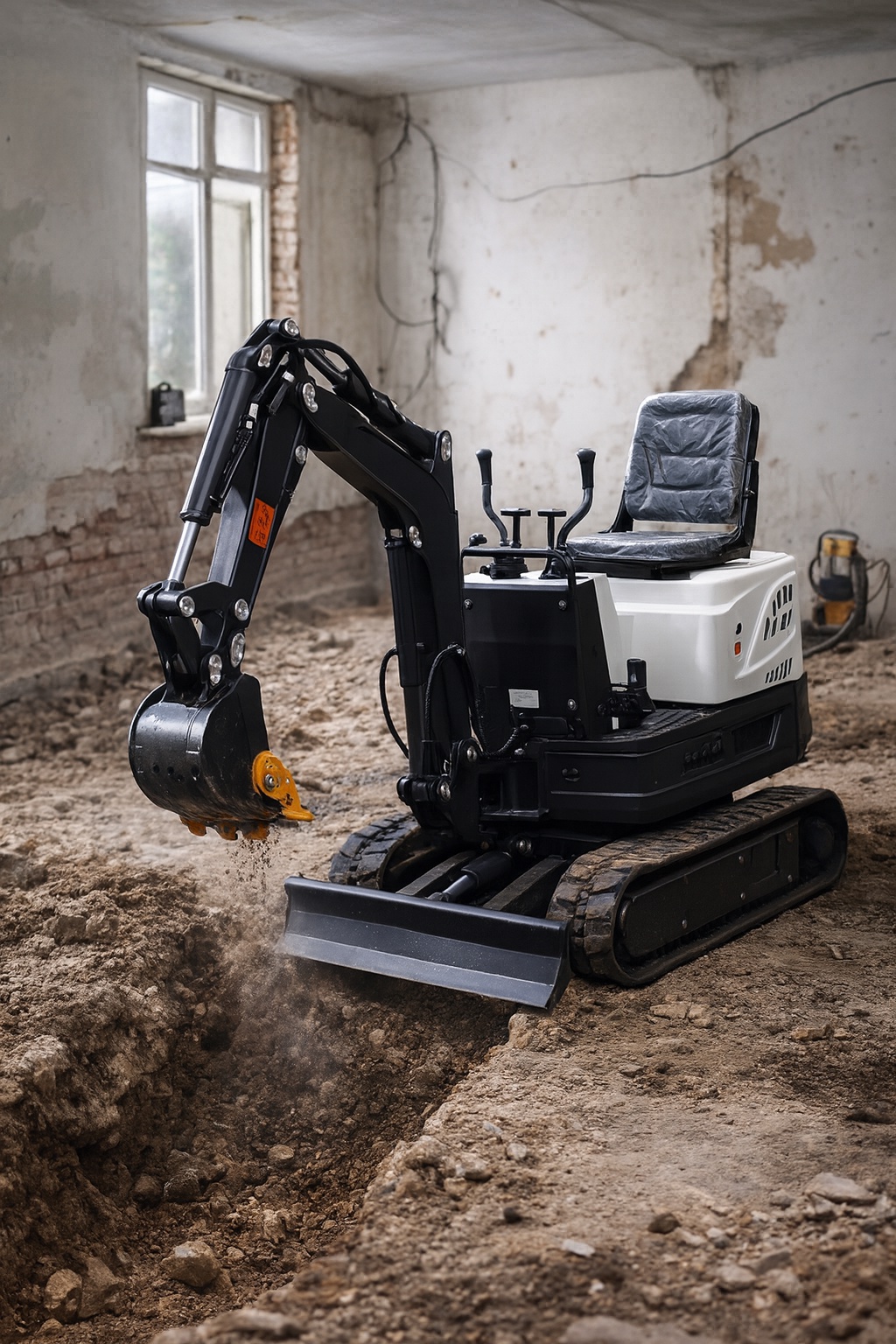 Robin Mihule zemní výkopové práce minibagrem foto 4