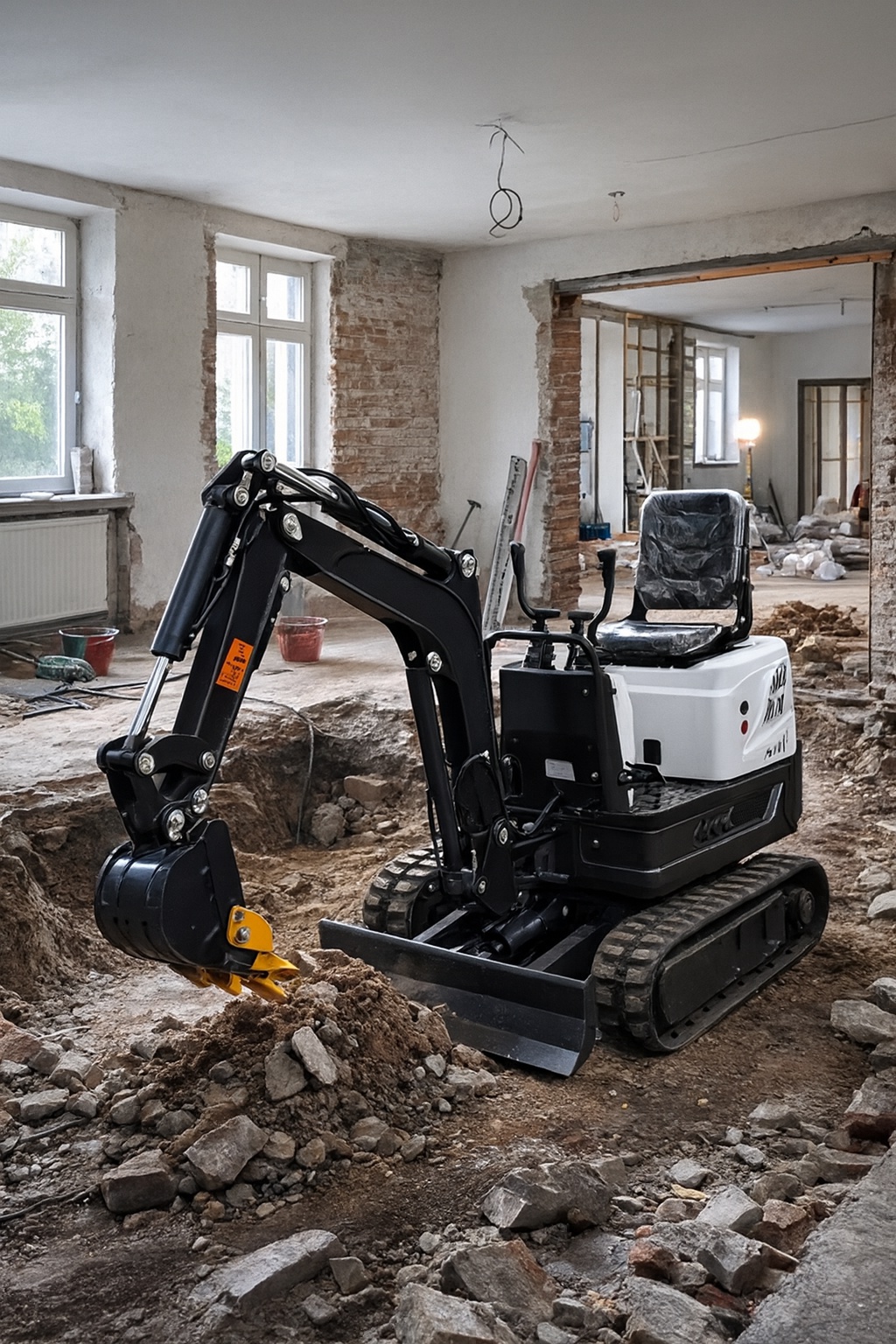 Robin Mihule zemní výkopové práce minibagrem foto 2