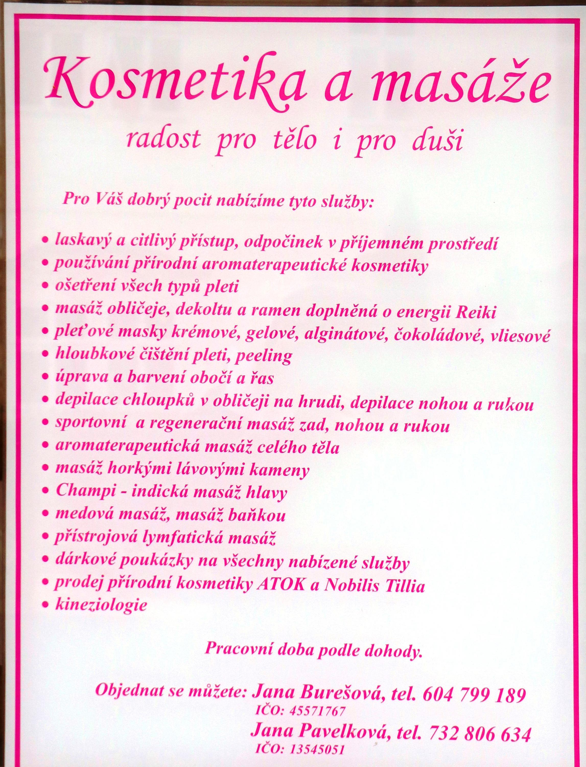 Masáže a kosmetika Jana Burešová foto 2