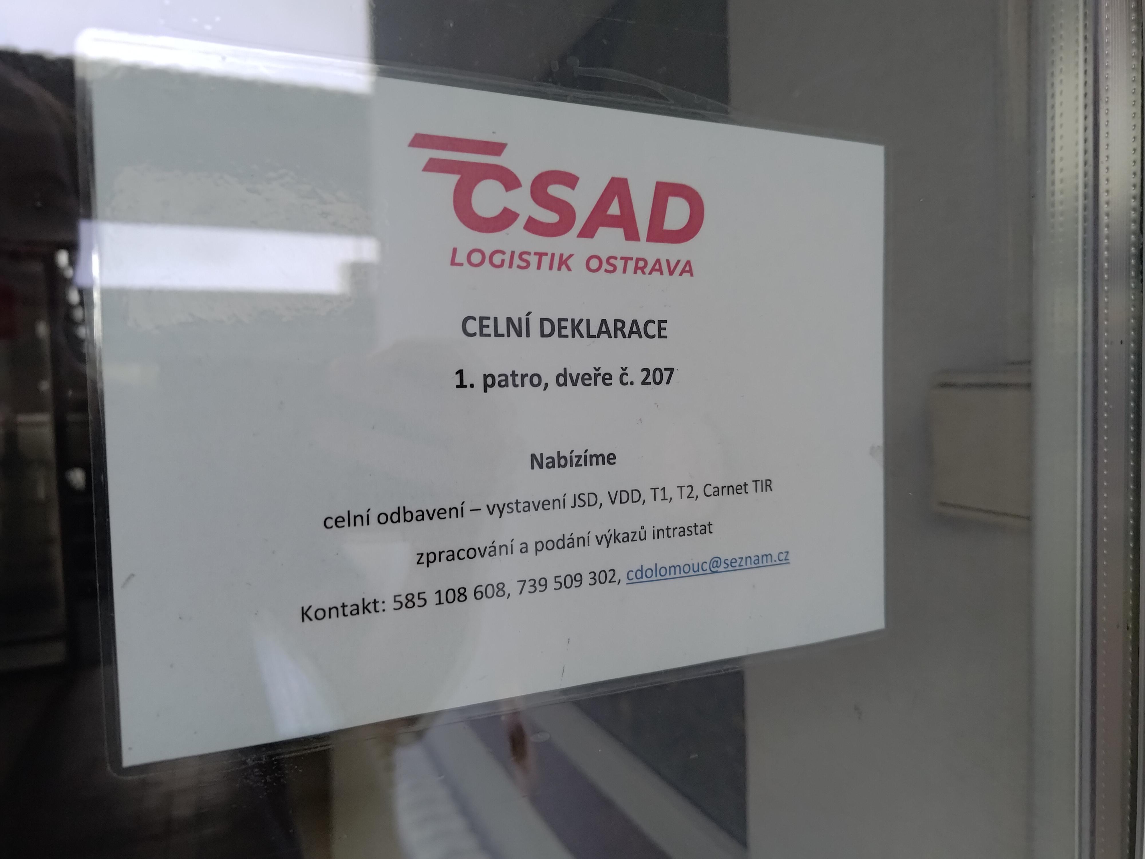 ČSAD LOGISTIK Ostrava a.s. - celní deklarace Olomouc foto 2