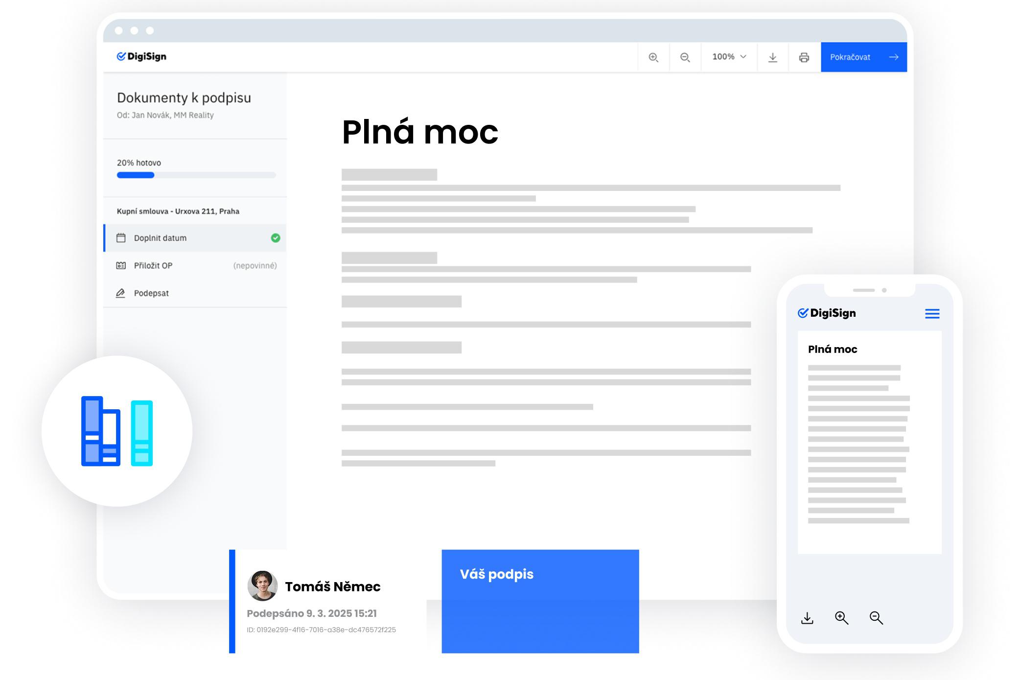 Podepisování plných mocí pro advokáty