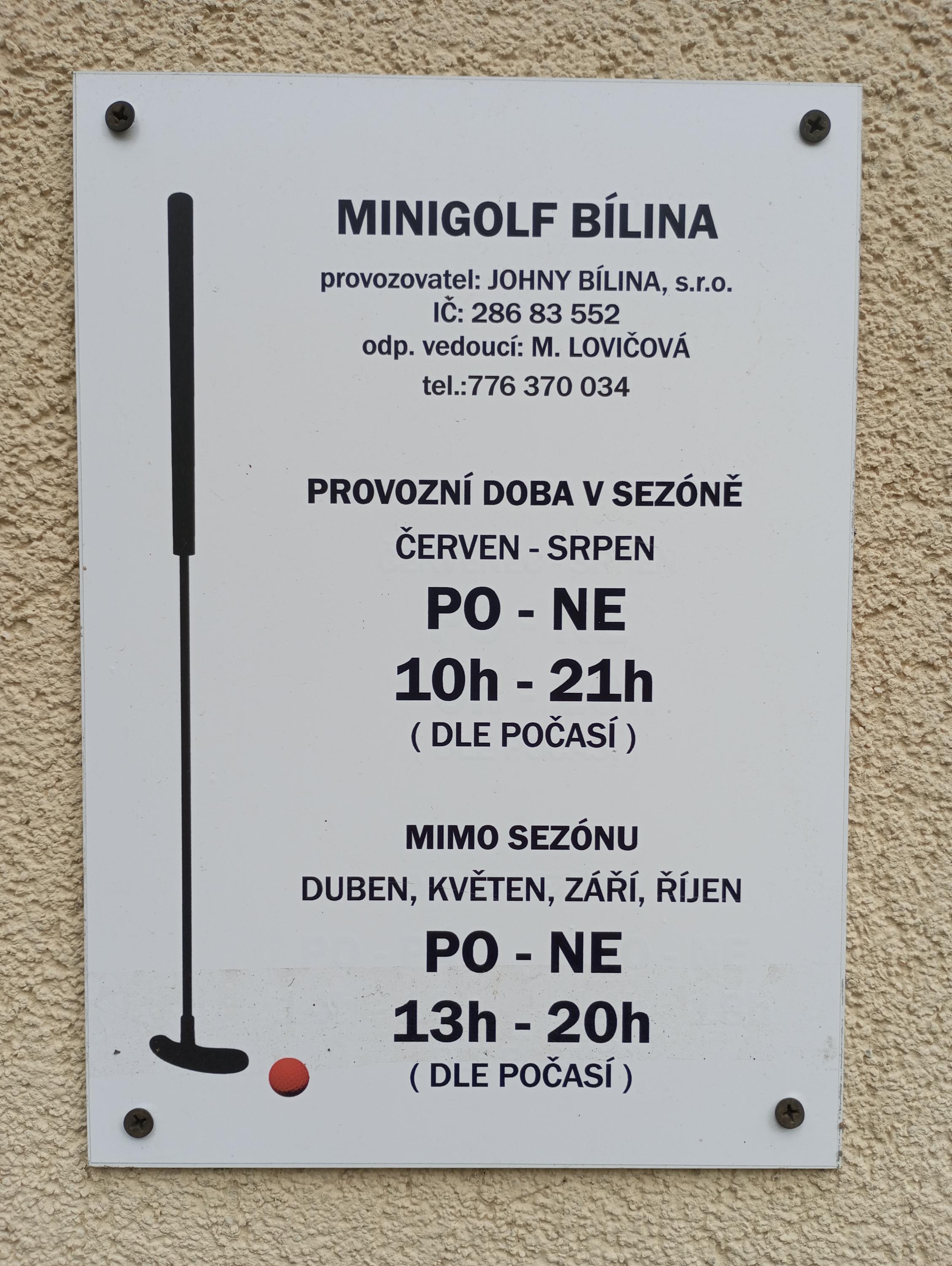 Minigolf Bílina foto 2