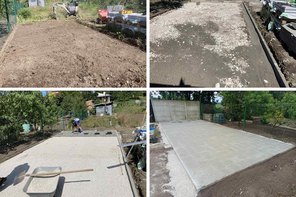 Pokládka zámkové dlažby