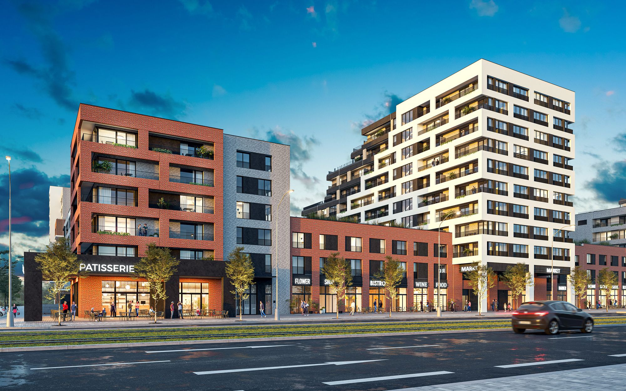 Rezidenční čtvrť Tesla Hloubětín foto 2