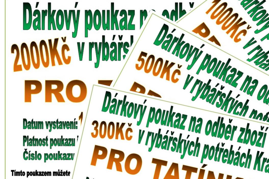 Dárkový poukaz pro rybáře