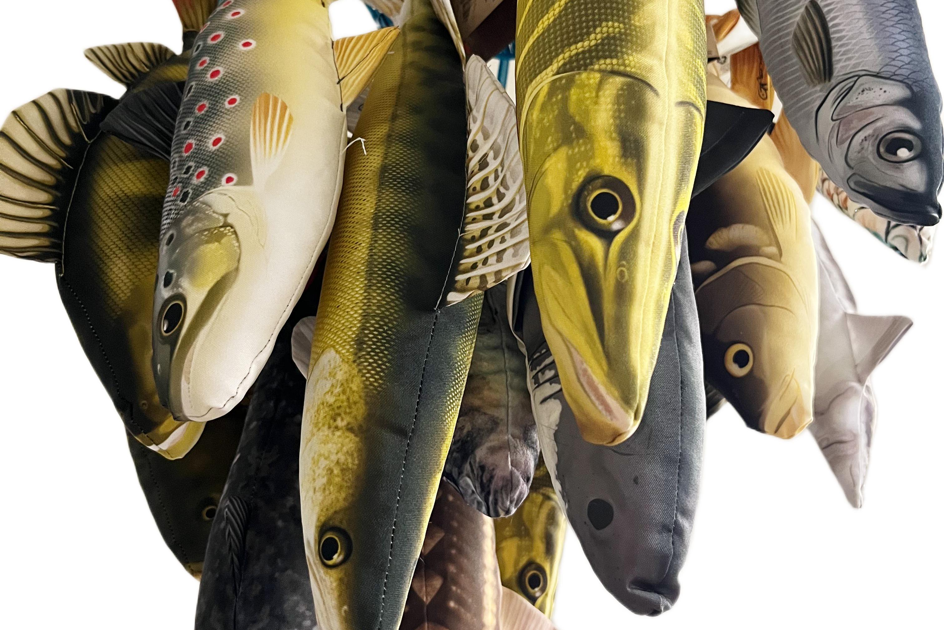 Vánoční plyšová ryba pro rybáře