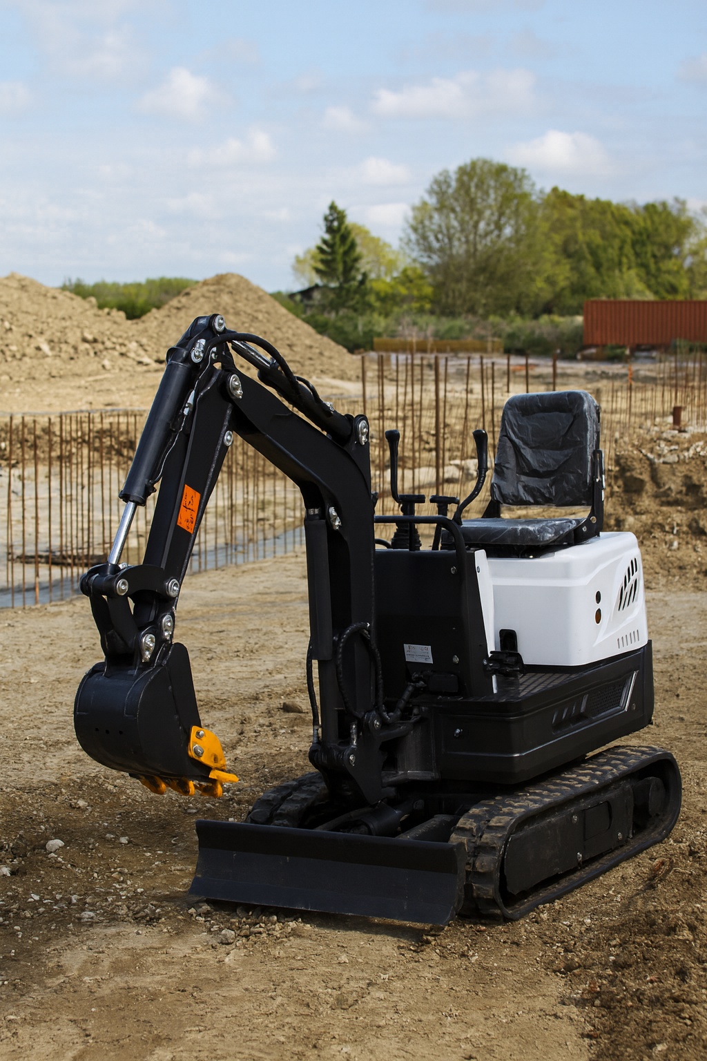 Robin Mihule zemní výkopové práce minibagrem foto 3