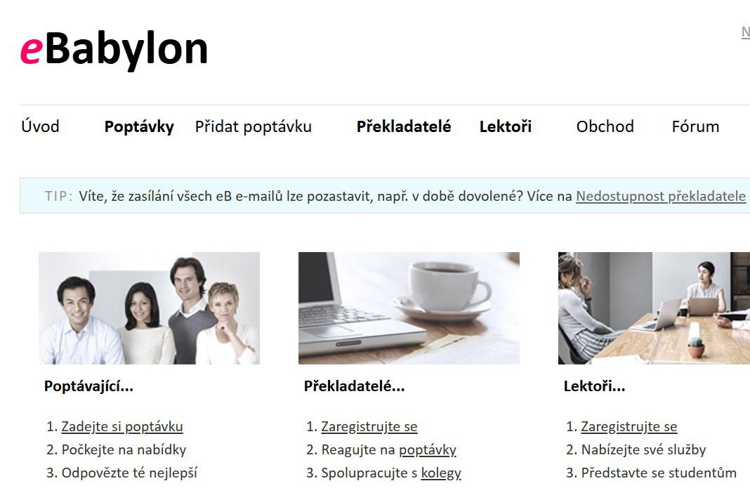 Poptejte zdarma jakýkoliv překlad na eBabylon.cz