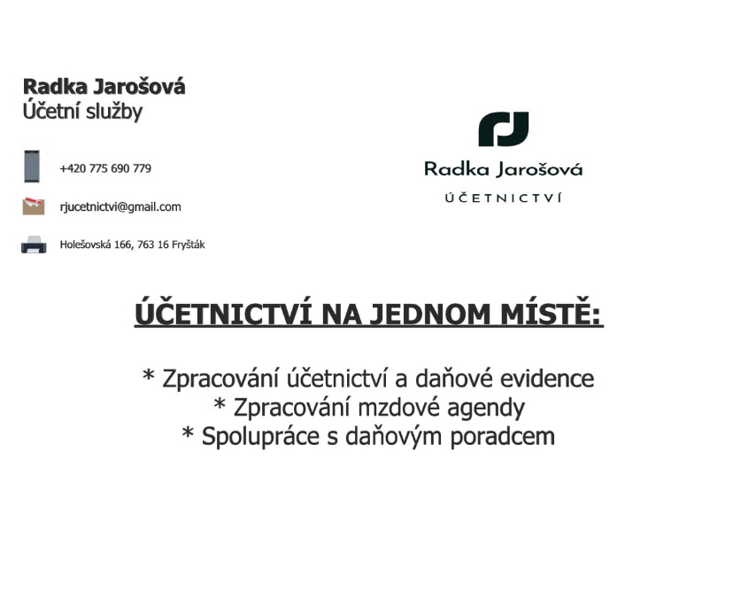 Účetnictví Radka Jarošová foto 2