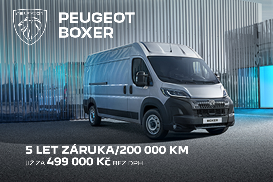 Peugeot BOXER jen za 499.000 Kč + DPH!