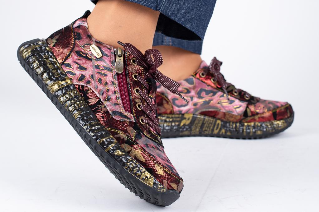 Dámské tmavě růžové tenisky Laura Vita Burton