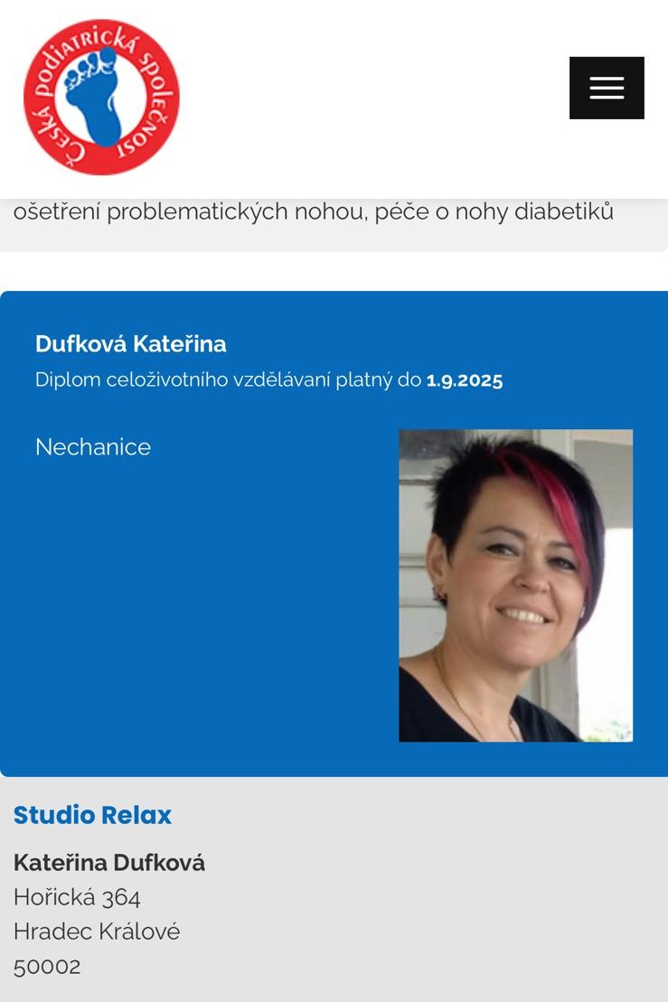 Pedikúra Kateřina Dufková foto 3