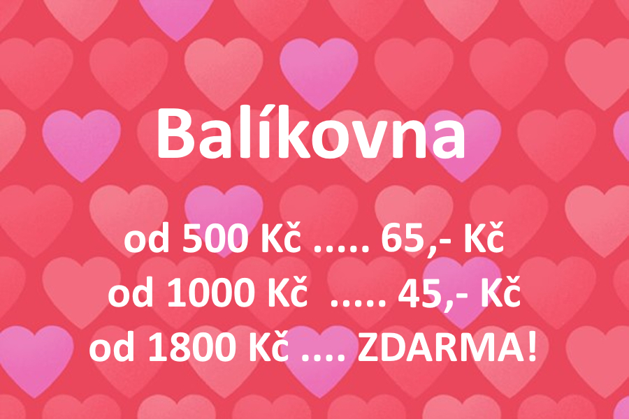Balíkovna jen za 59Kč / 39Kč / zdarma