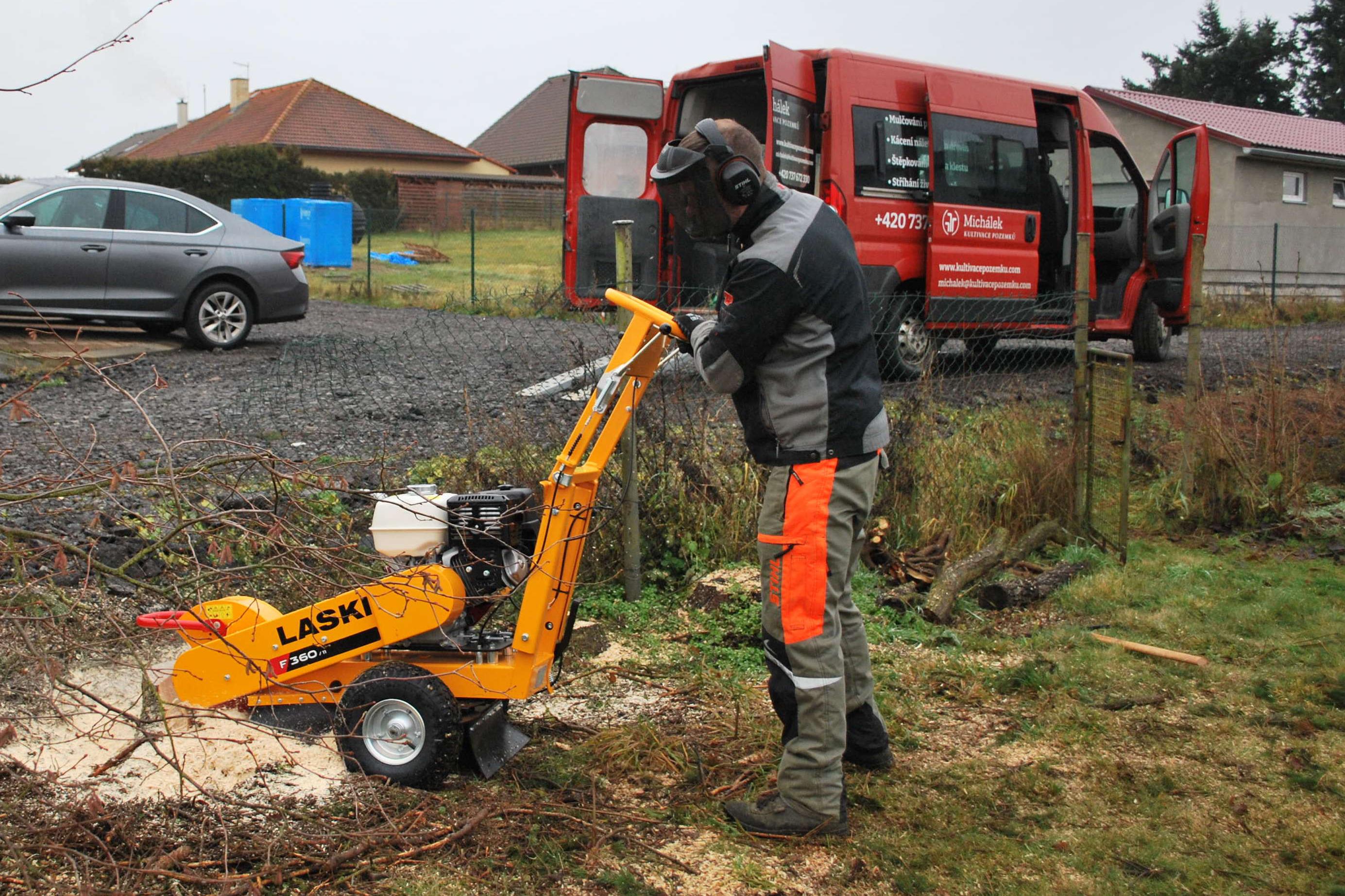 Frézování pařezů