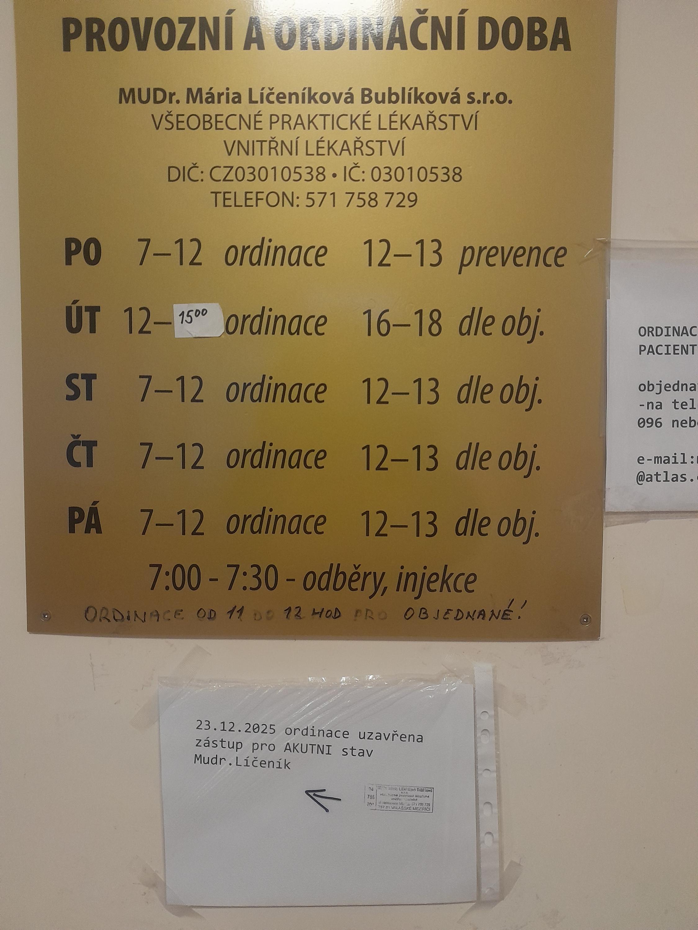 MUDr. Mária Líčeníková Bublíková, s.r.o. foto 2