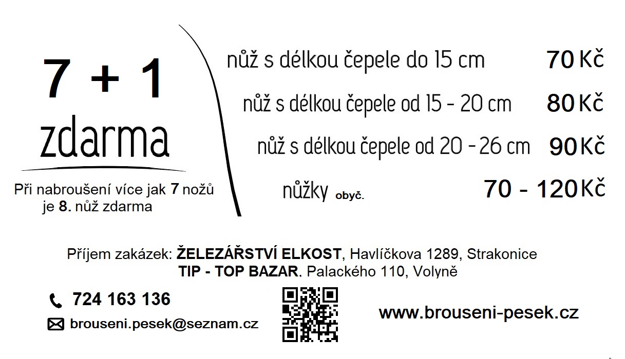 BROUŠENÍ NOŽŮ A NŮŽEK PEŠEK foto 4