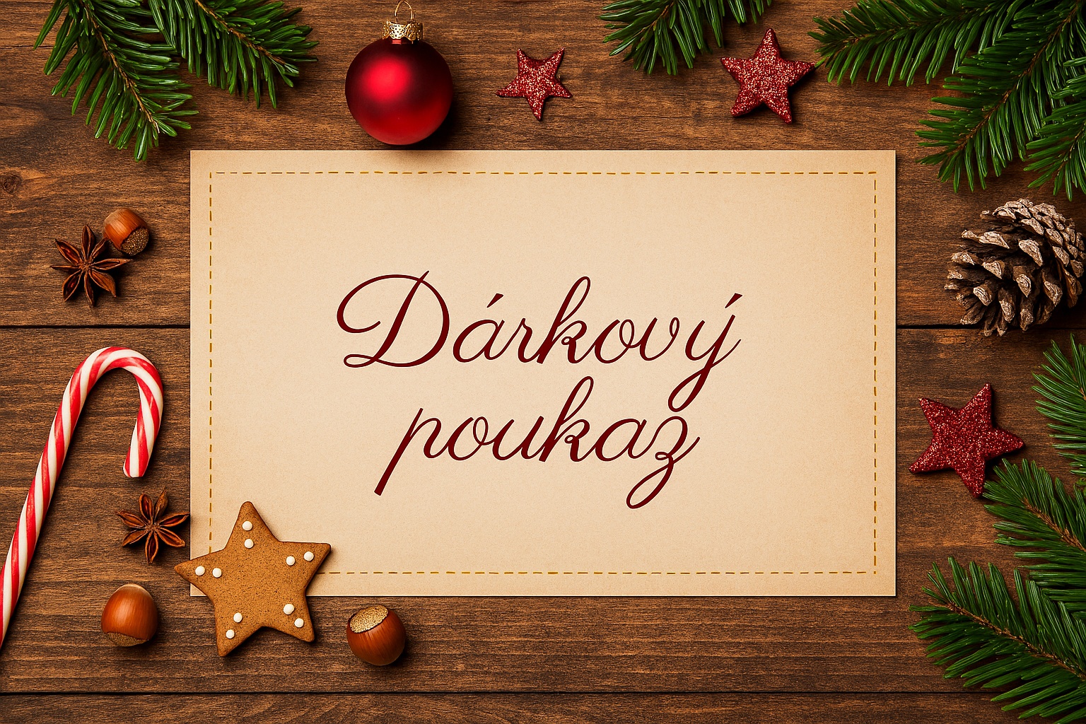 Dárkové poukazy na vánoce,k narozeninám, výročí