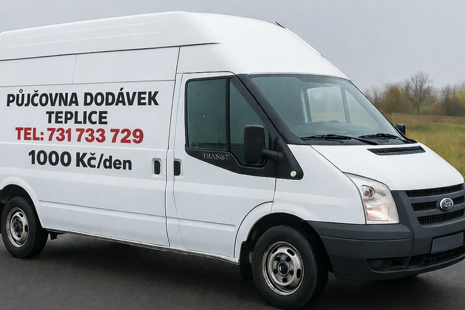 Půjčovna dodávek Teplice - 1000 Kč/den
