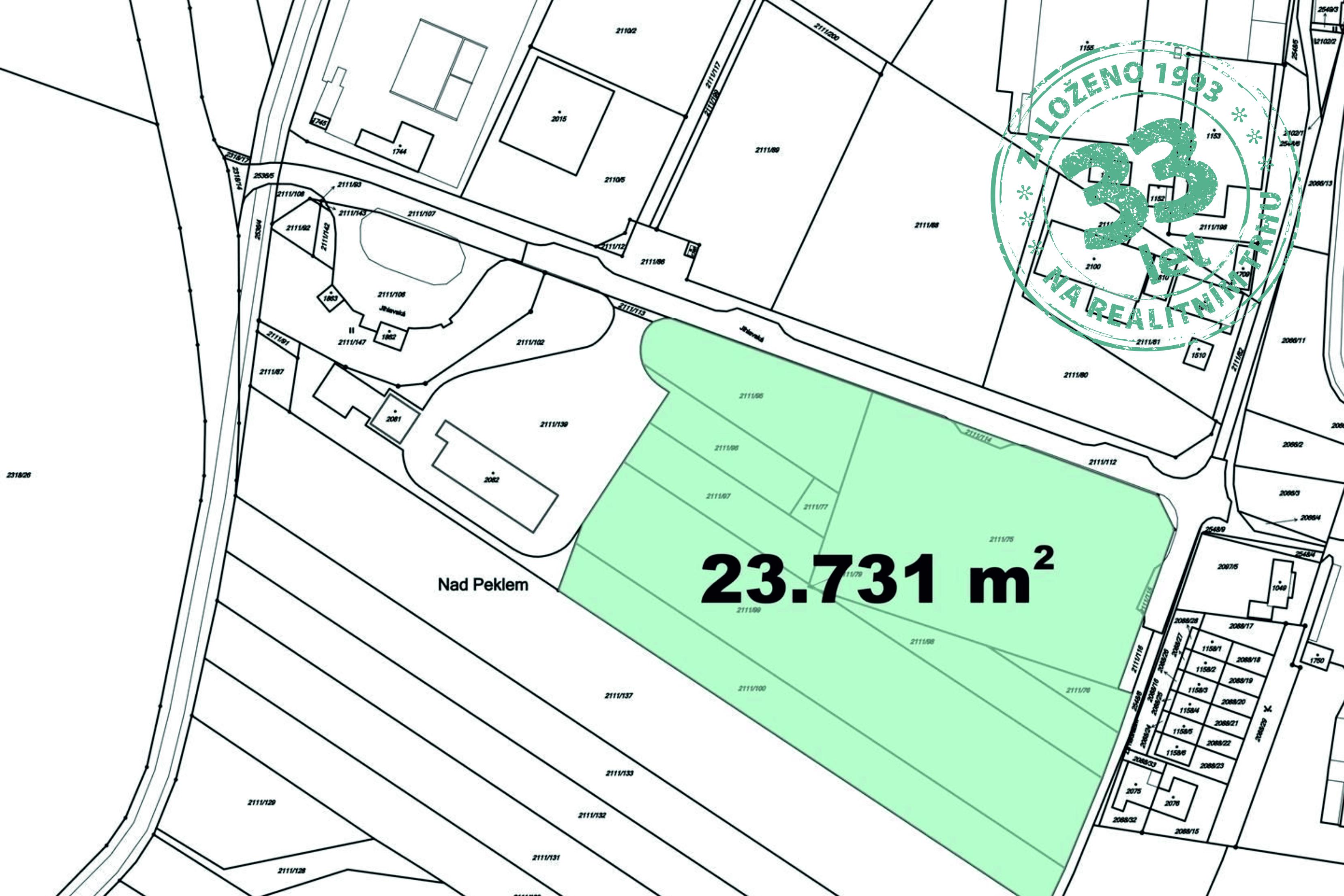 Prodej komerčních stavebních pozemků v Polné