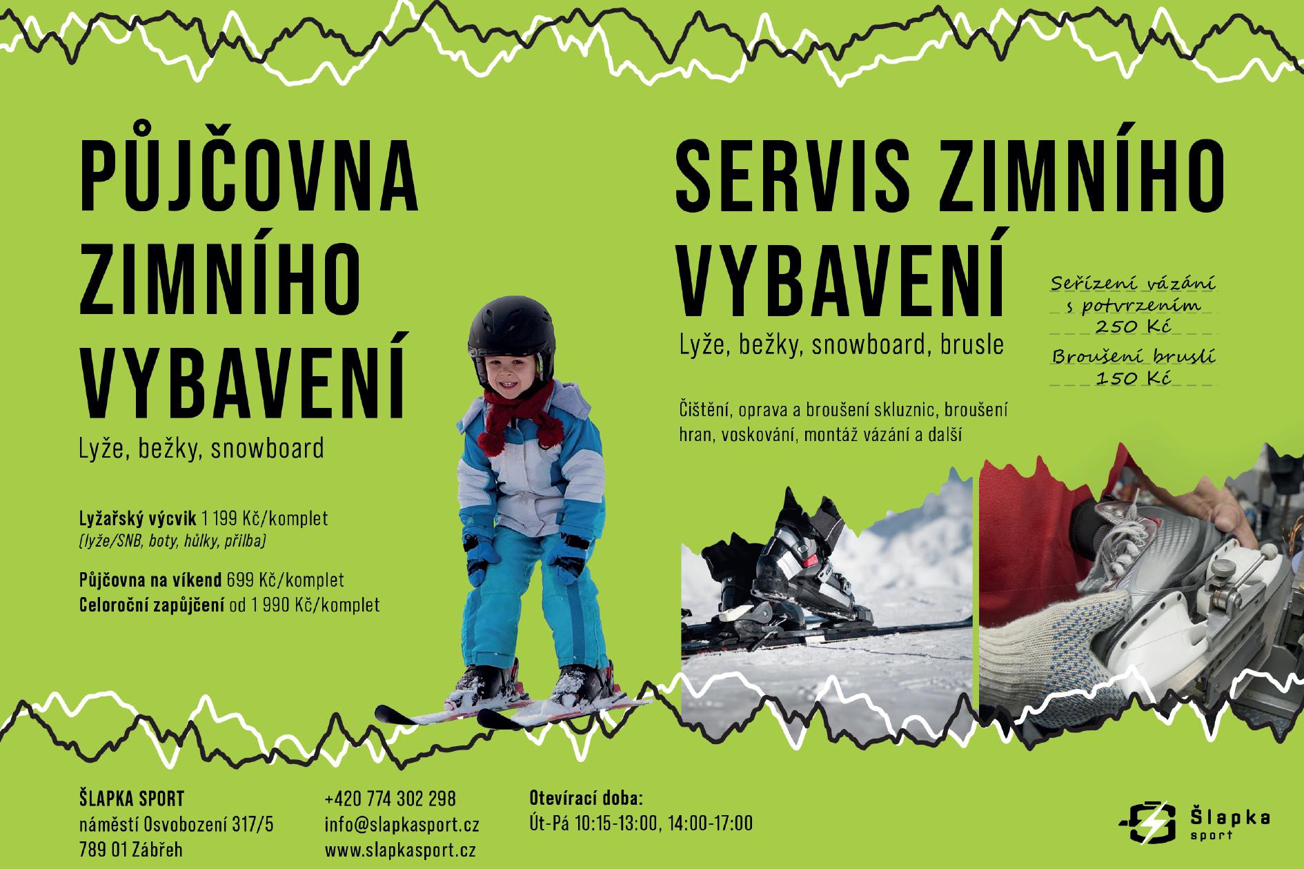 Půjčovna a servis zimního vybavení ŠLAPKA SPORT