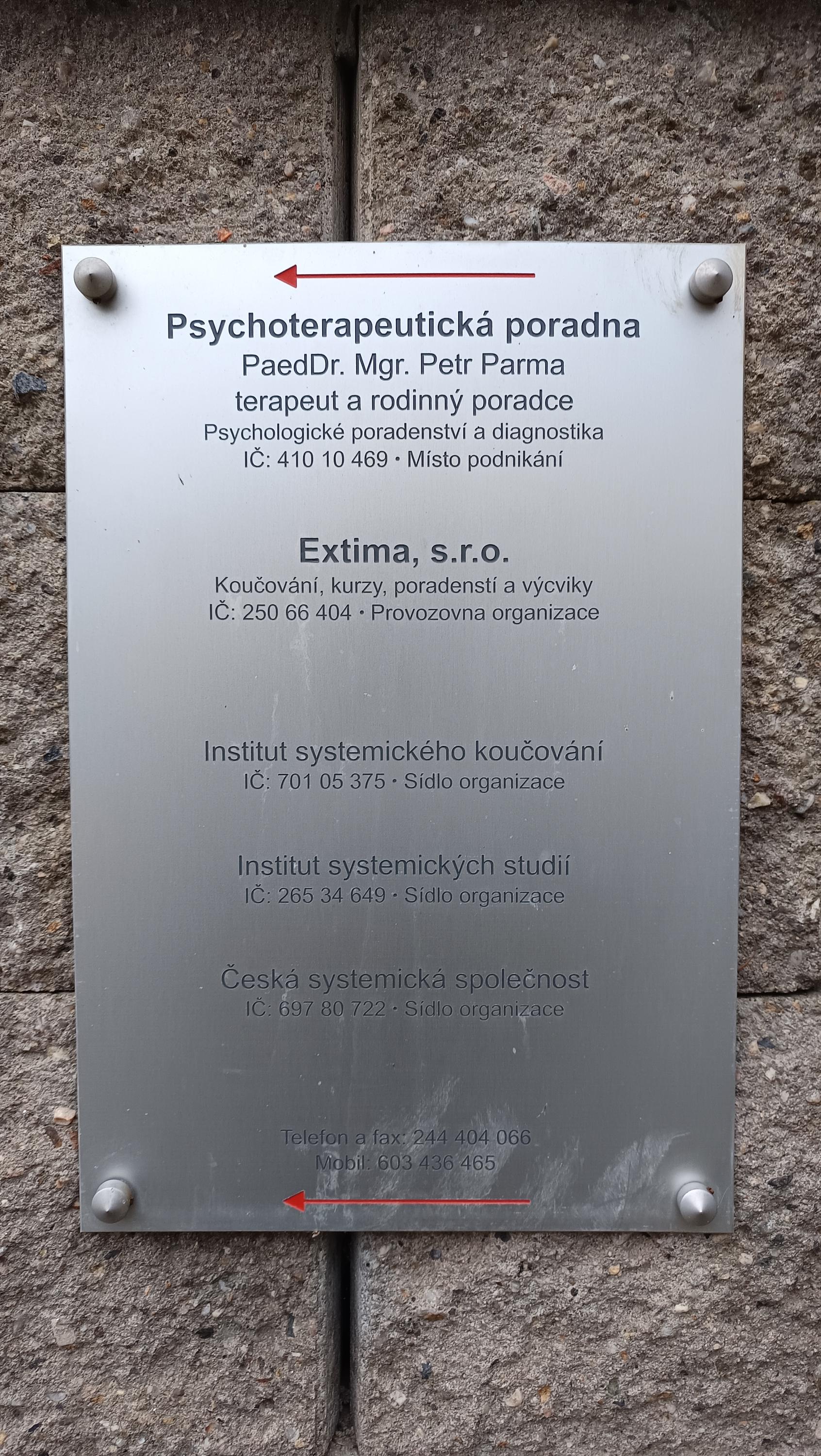 PaedDr. Mgr. Petr Parma - Psychoterapeutická poradna foto 2