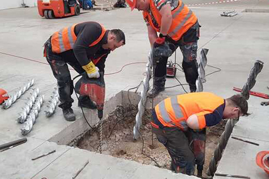 Zvýšení únosnosti podlahy, průmyslové haly, výroba